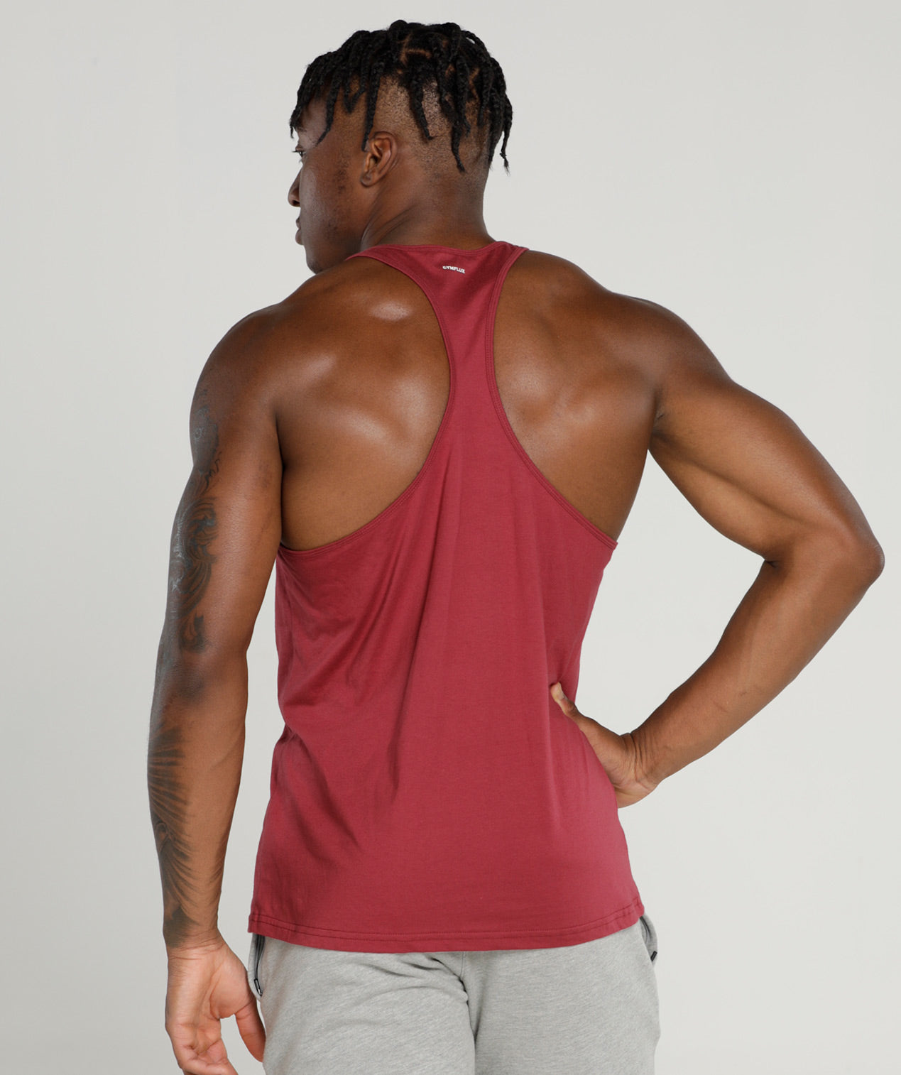 Rhino Muscle Vest | Burgundy - Gymflux Gym Clothes Gymshark Gym t shirt Gym Hoodie mens