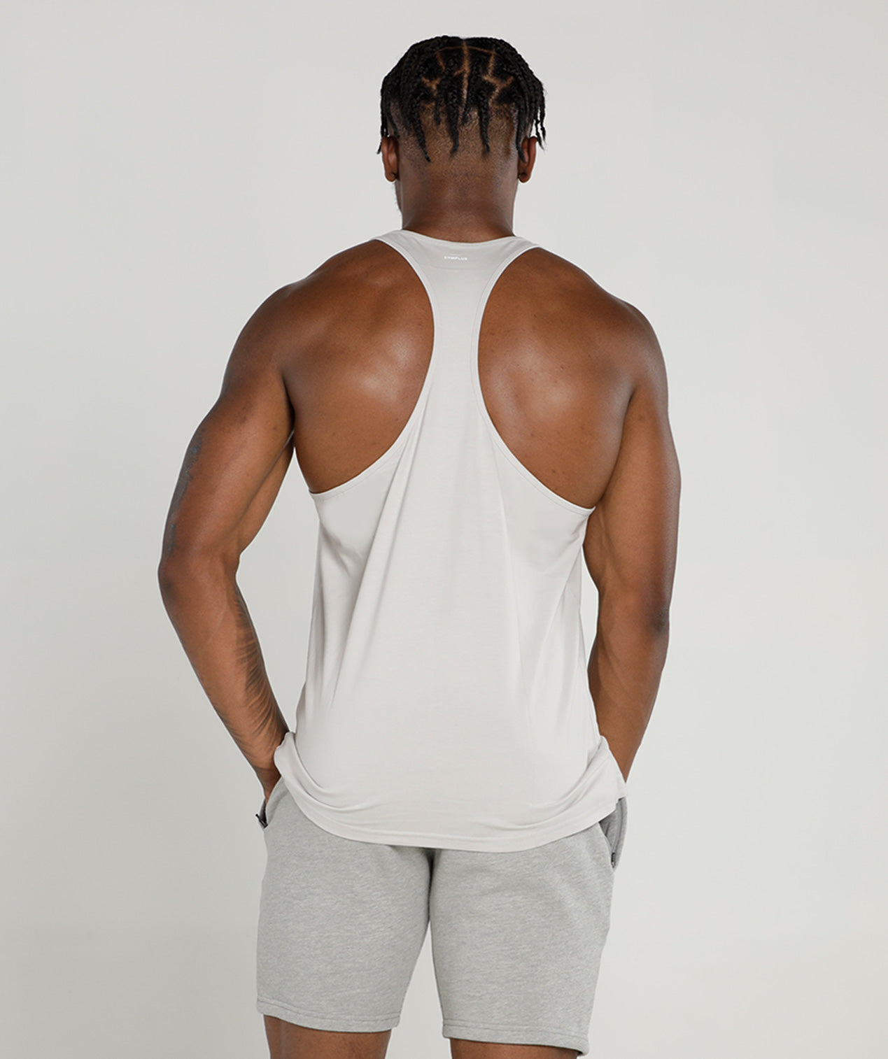 Rhino Muscle Vest | Grey - Gymflux Gym Clothes Gymshark Gym t shirt Gym Hoodie mens
