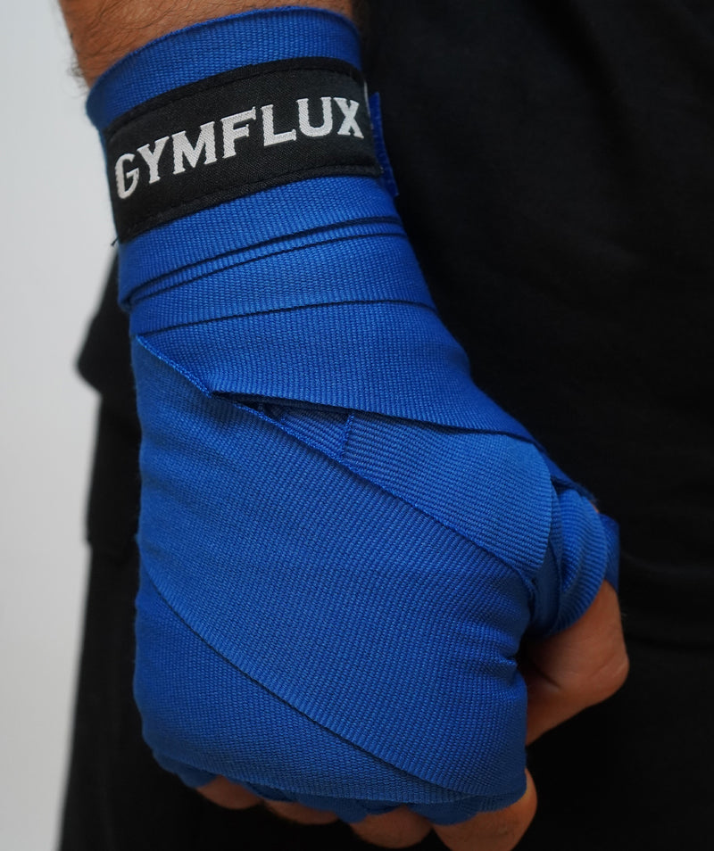 Gymflux 4.5M Hand Wraps | Blue