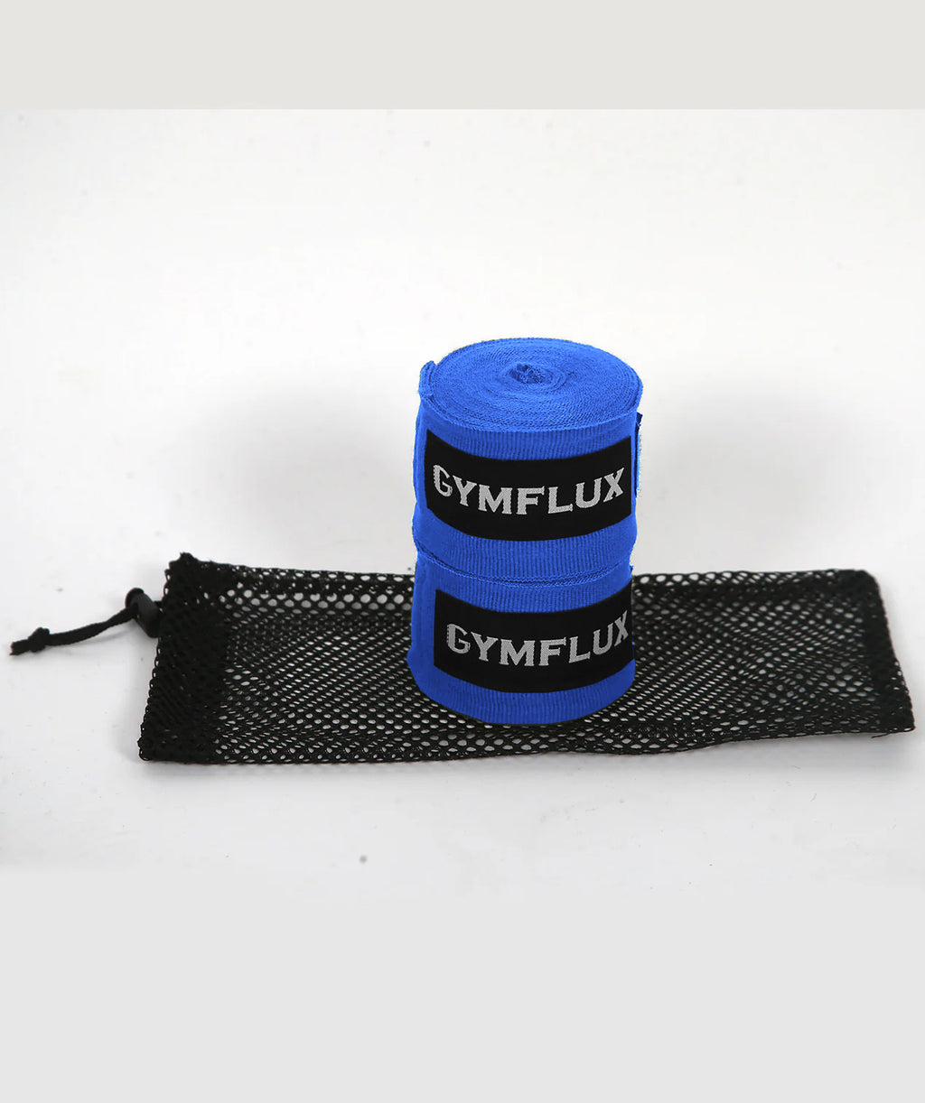 Gymflux 4.5M Hand Wraps | Blue