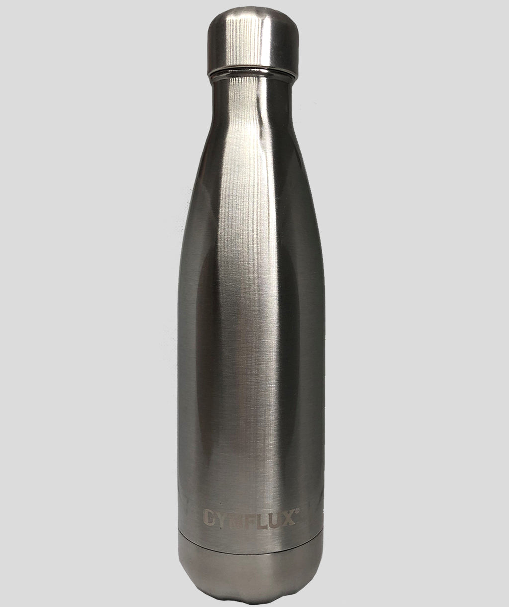 Gymflux - Insulated Water Bottle | Silver - Gymflux