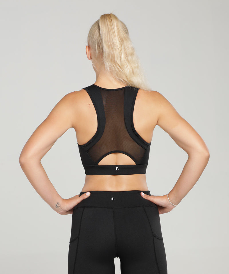 Comfort Relaxed Fit | Black | Sports Bra