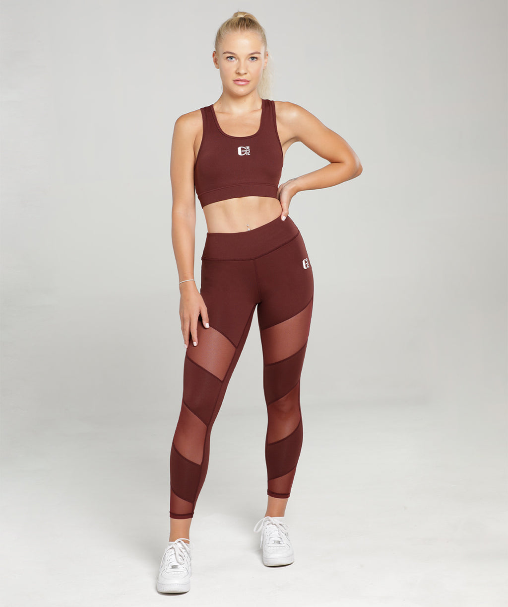 Comfort Relaxed Fit | Burgundy | Sports Bra